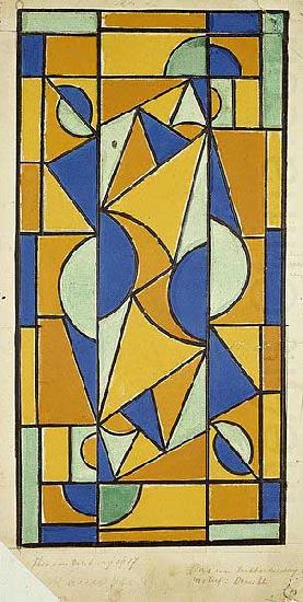 Theo van Doesburg Color design for Dance II. china oil painting image